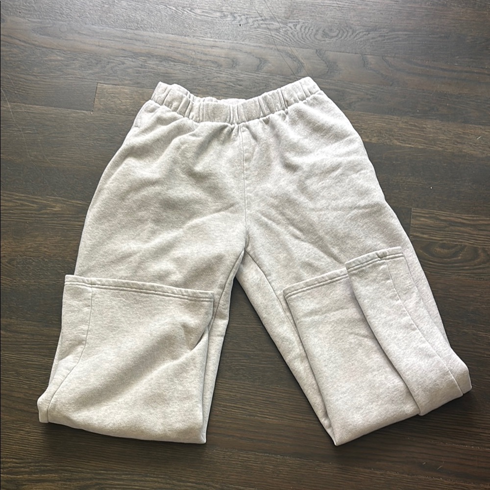 Brandy Melville Beige Track Pants Soft Elastic Waist